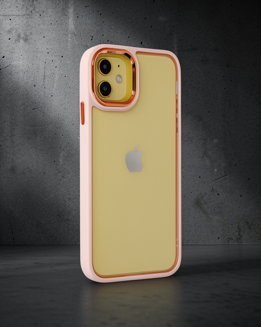 Apple İphone 12 Kılıf Dora Kapak - Pudra
