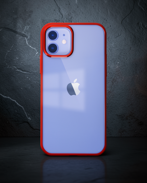 Apple İphone 12 Kılıf Element Silikon - Kırmızı