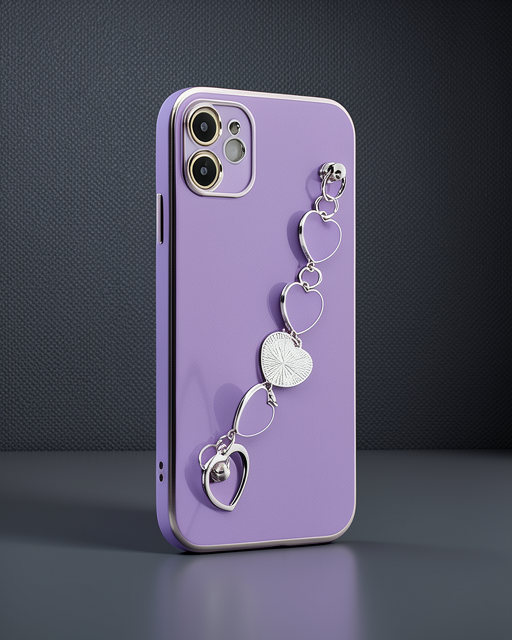 Apple İphone 12 Kılıf Esila Silikon - Mor