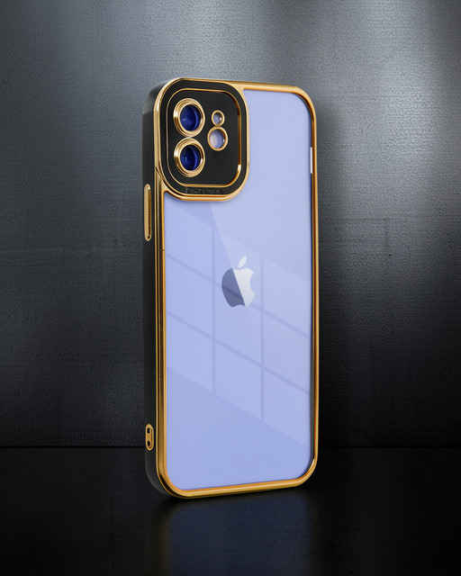 Apple İphone 12 Kılıf Liva Lens Silikon - Siyah