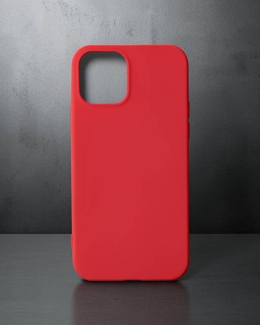 Apple İphone 12 Mini Kılıf First Silikon - Kırmızı