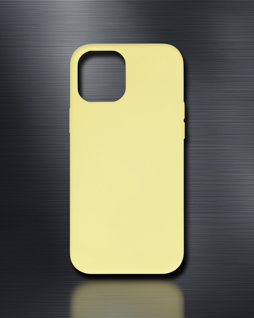 Apple İphone 12 Mini Kılıf Nano İçi Kadife Silikon - Sarı