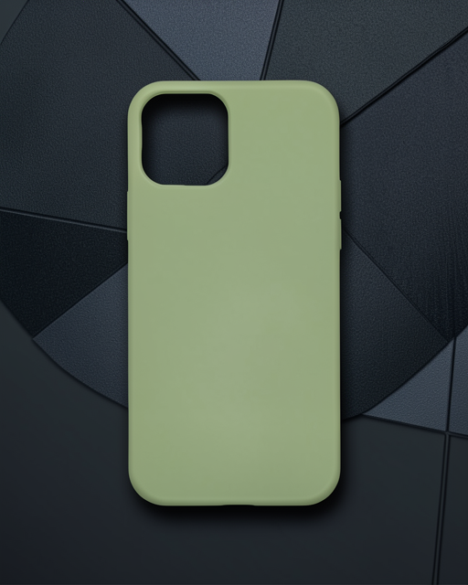 Apple İphone 12 Mini Kılıf Nano İçi Kadife Silikon - Yeşil