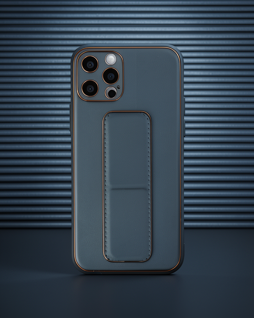 Apple İphone 12 Pro Kılıf Coco Deri Standlı Kapak - Füme