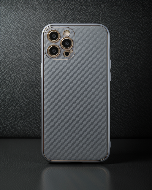 Apple İphone 12 Pro Kılıf Coco Karbon Silikon - Gri