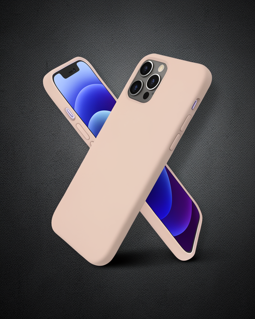 Apple İphone 12 Pro Kılıf First Silikon - Pudra