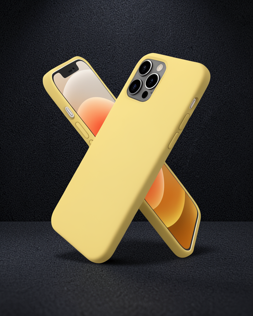 Apple İphone 12 Pro Kılıf First Silikon - Sarı
