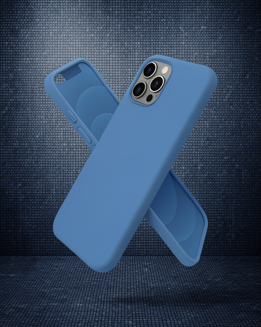 Apple İphone 12 Pro Kılıf First Silikon - Mavi