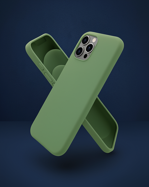 Apple İphone 12 Pro Kılıf First Silikon - Yeşil