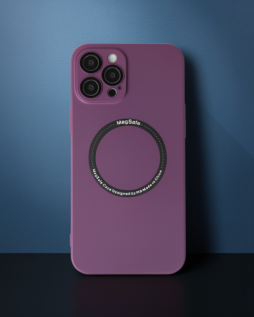 Apple İphone 12 Pro Kılıf Jack Magneticsafe Lens Silikon - Mürdüm