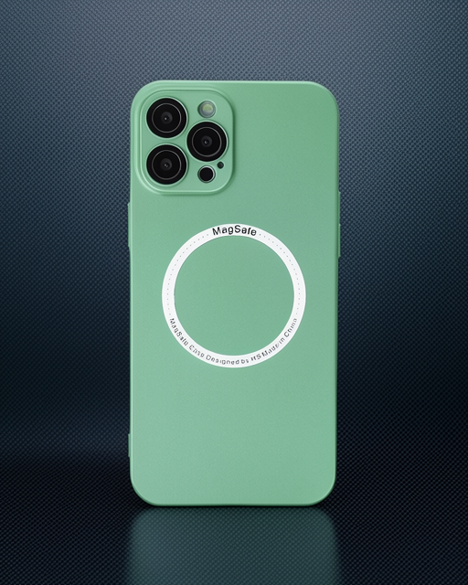 Apple İphone 12 Pro Kılıf Jack Magneticsafe Lens Silikon - Yeşil