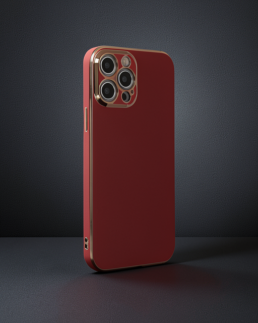 Apple İphone 12 Pro Kılıf Volet Silikon - Kırmızı