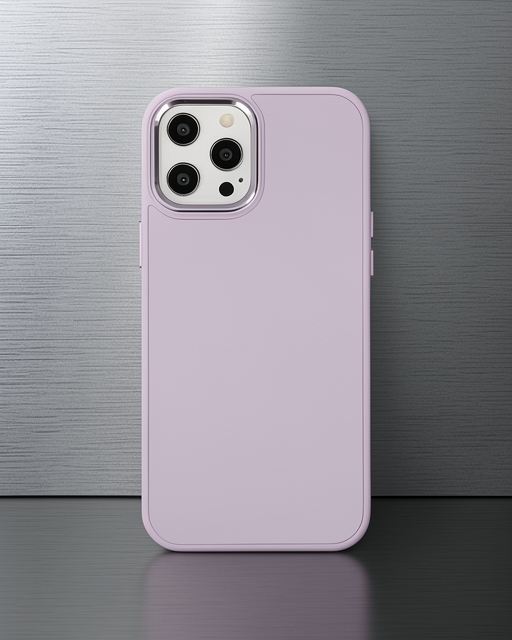 Apple İphone 12 Pro Max Kılıf Asya Deri Silikon - Lila