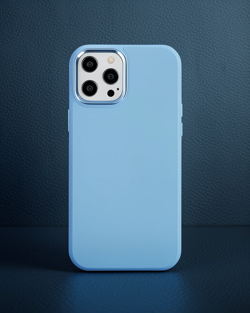 Apple İphone 12 Pro Max Kılıf Asya Deri Silikon - Sierra Blue