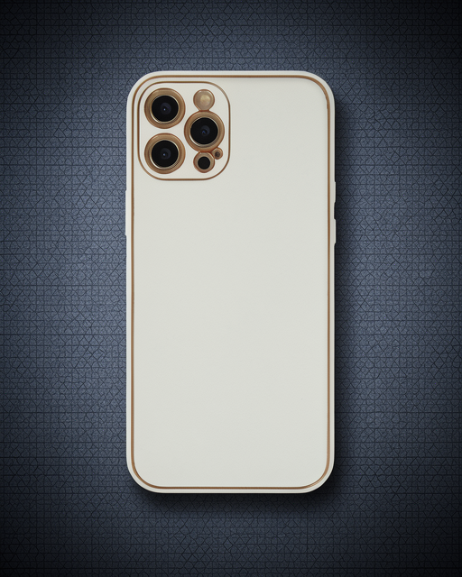 Apple İphone 12 Pro Max Kılıf Coco Deri Silikon Kapak - Beyaz