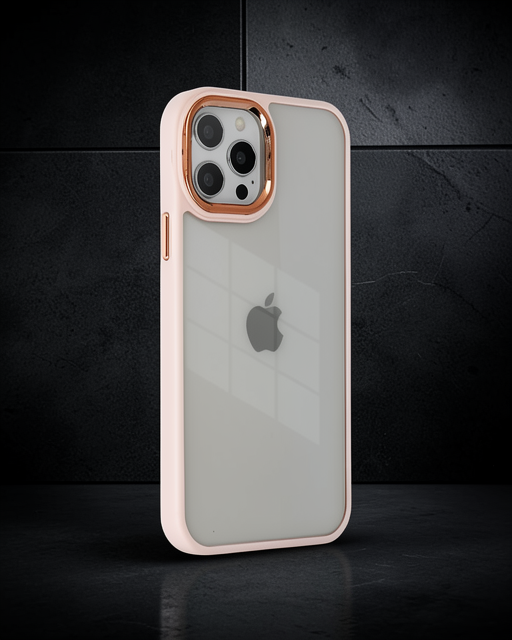 Apple İphone 12 Pro Max Kılıf Dora Kapak - Pudra