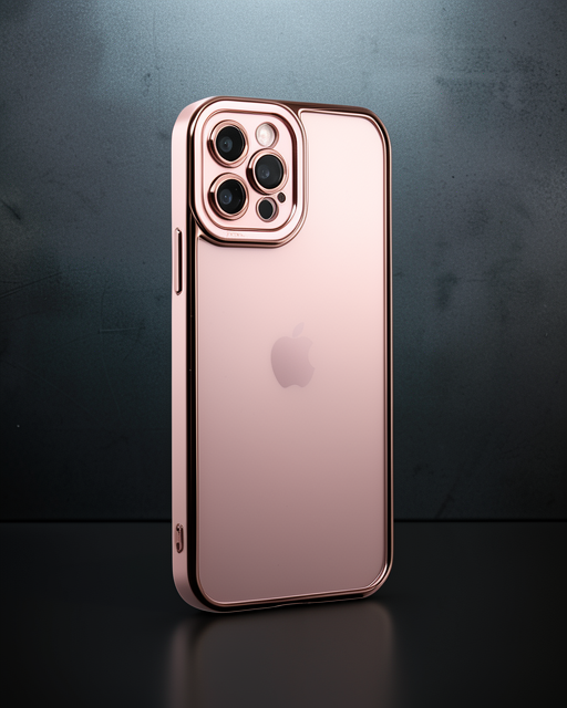 Apple İphone 12 Pro Max Kılıf Liva Lens Silikon - Rose