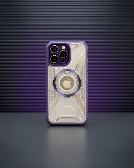 Apple İphone 12 Pro Max Kılıf Prag Magneticsafe Kapak - Derin Mor