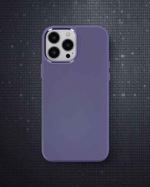 Apple İphone 13 Pro Kılıf Asya Deri Silikon - Mor