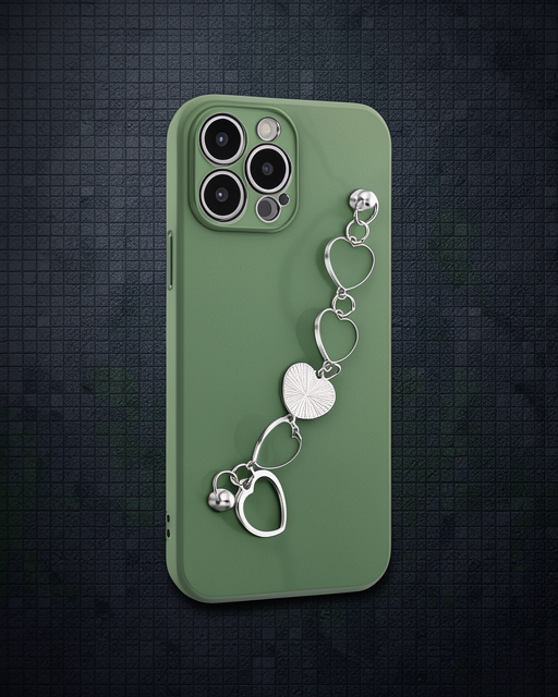 Apple İphone 13 Pro Kılıf Esila Silikon - Su Yeşili