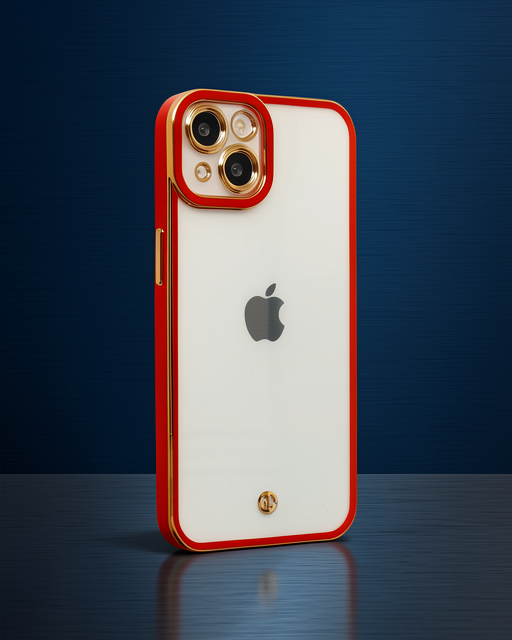 Apple İphone 14 Plus Kılıf Liva Lens Silikon - Kırmızı