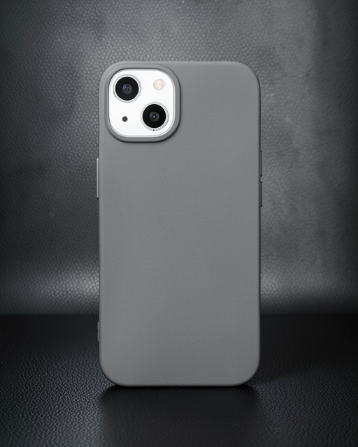 Apple İphone 14 Plus Kılıf Nano İçi Kadife Silikon - Gri