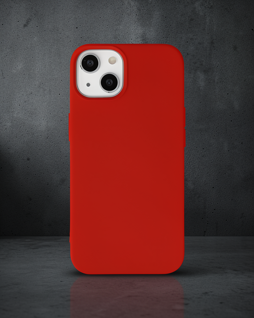 Apple İphone 14 Plus Kılıf Nano İçi Kadife Silikon - Kırmızı