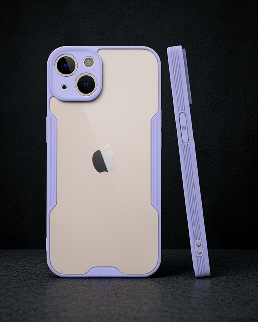 Apple İphone 14 Plus Kılıf Platin Silikon - Lila