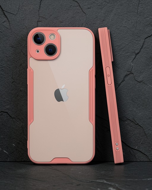 Apple İphone 14 Plus Kılıf Platin Silikon - Pembe