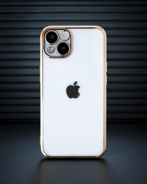 Apple İphone 14 Plus Kılıf Razer Lensli Silikon - Gold