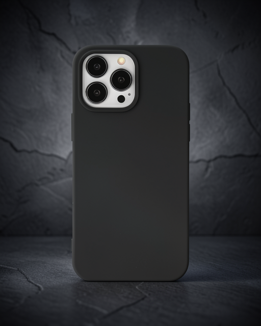 Apple İphone 14 Pro Kılıf Nano İçi Kadife Silikon - Siyah