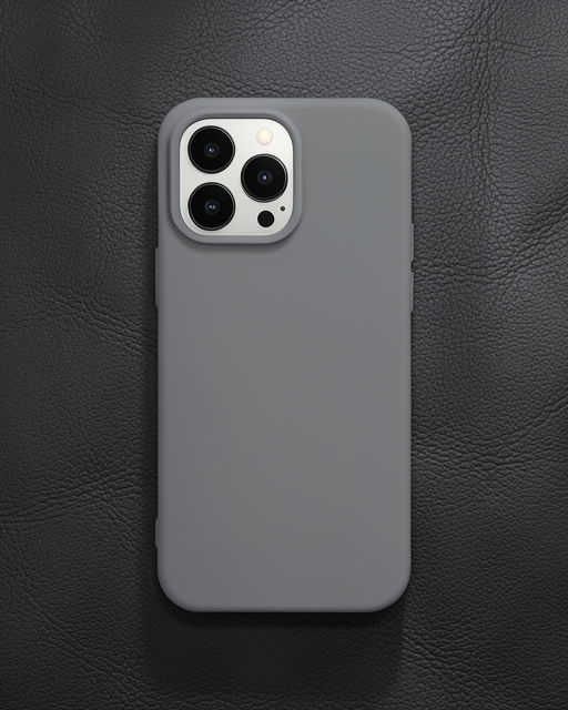 Apple İphone 14 Pro Kılıf Nano İçi Kadife Silikon - Gri