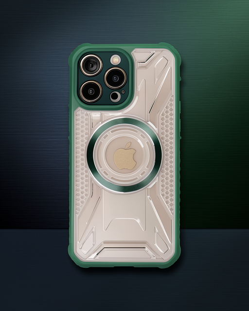 Apple İphone 14 Pro Kılıf Prag Magneticsafe Kapak - Koyu Yeşil