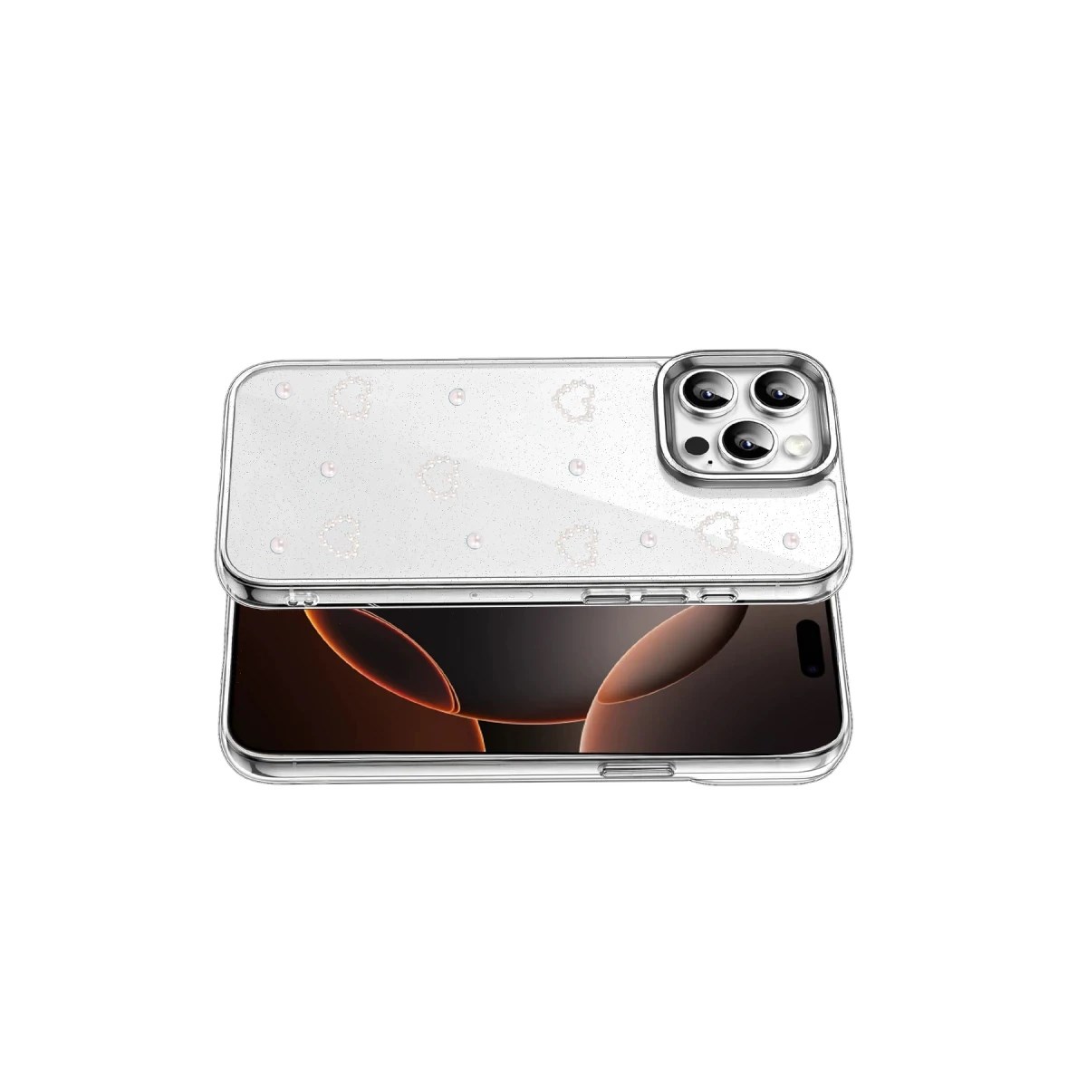 Apple iPhone 14 Pro Max Fiyonk Desenli Kapak - Desen 10