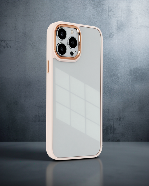 Apple İphone 14 Pro Max Kılıf Dora Kapak - Pudra