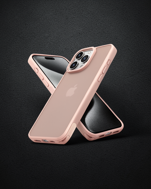 Apple İphone 14 Pro Max Kılıf Elegant Kapak - Pudra