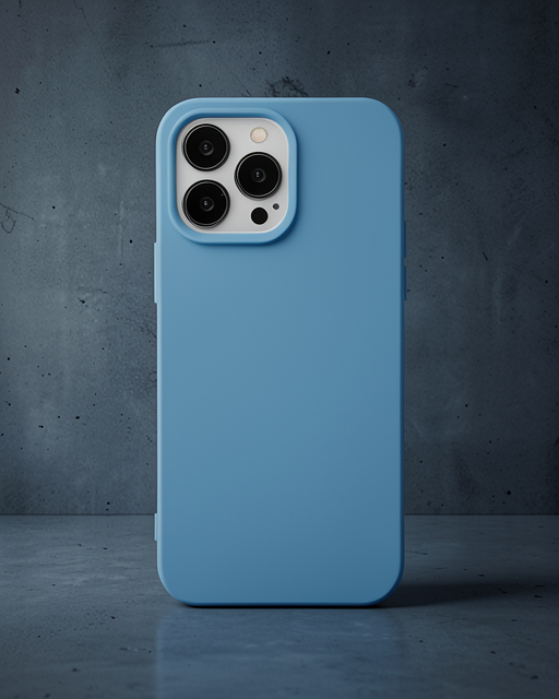 Apple İphone 14 Pro Max Kılıf Nano İçi Kadife Silikon - Mavi