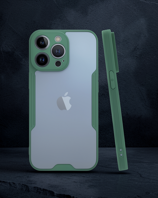 Apple İphone 14 Pro Max Kılıf Platin Silikon - Yeşil