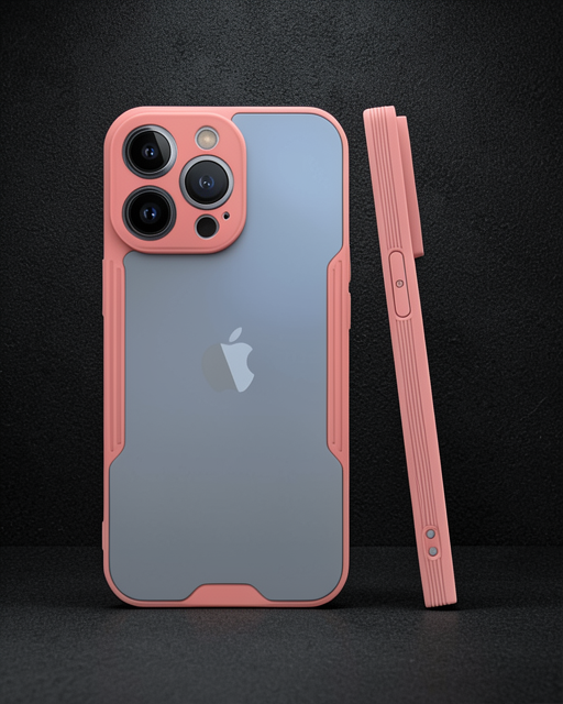Apple İphone 14 Pro Max Kılıf Platin Silikon - Pembe