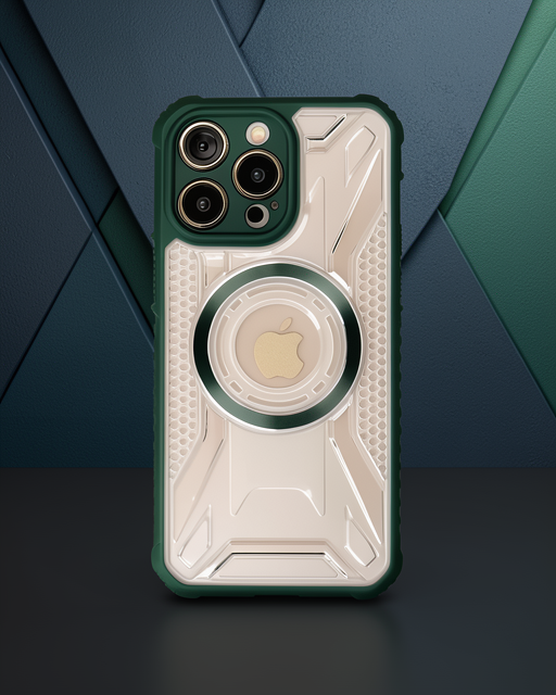 Apple İphone 14 Pro Max Kılıf Prag Magneticsafe Kapak - Koyu Yeşil