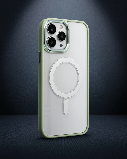 Apple İphone 14 Pro Max Kılıf Room Magneticsafe Silikon - Su Yeşili