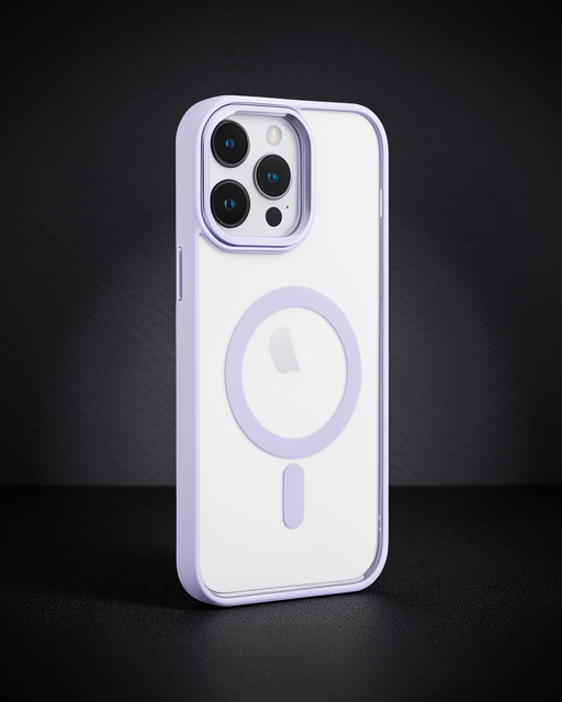 Apple İphone 14 Pro Max Kılıf Room Magneticsafe Silikon - Lila