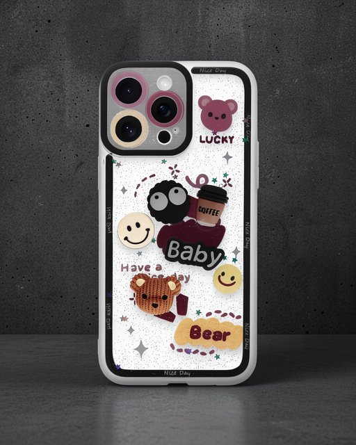 Apple İphone 14 Pro Max Kılıf Sweet Desenli Silikon Kapak - Sarı