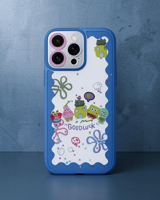 Apple İphone 14 Pro Max Kılıf Sweet Desenli Silikon Kapak - Açık Mavi