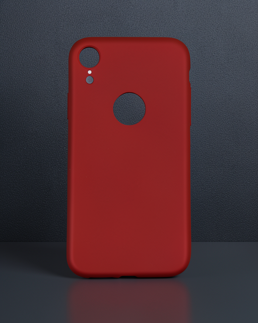 Apple İphone Xr Kılıf First Silikon - Bordo