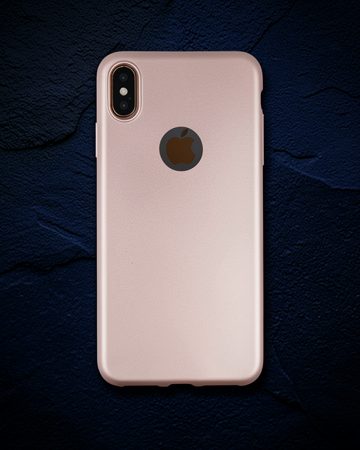 Apple İphone Xs Max Kılıf First Silikon - Rose Gold