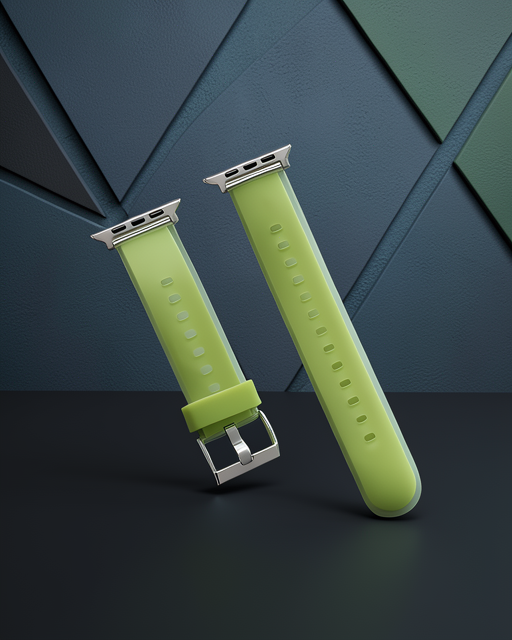 Apple Watch 38mm Jelly Silikon Kordon (saat Değildir) - Yeşil