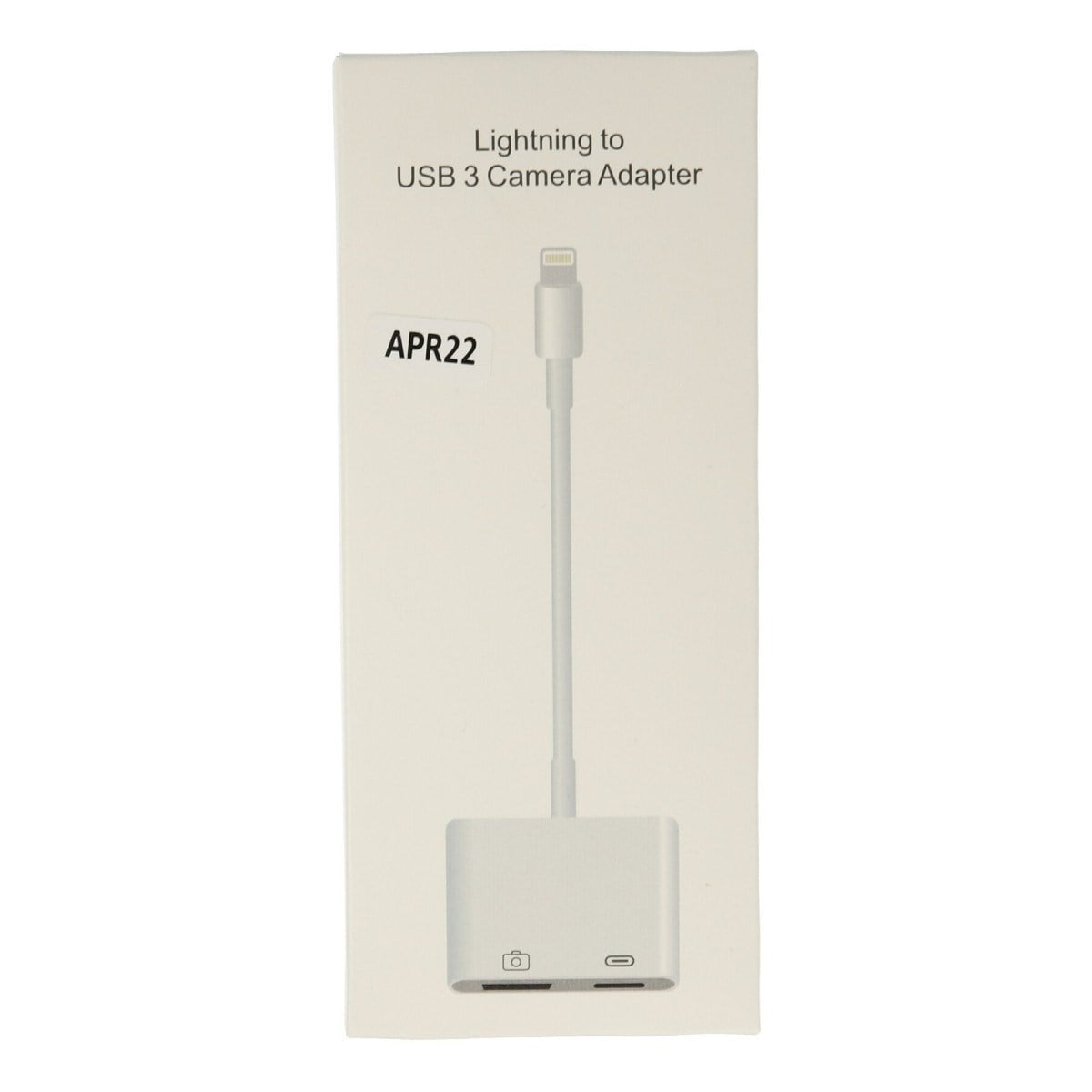 APR22 Iphone Otg 2in1 - Beyaz