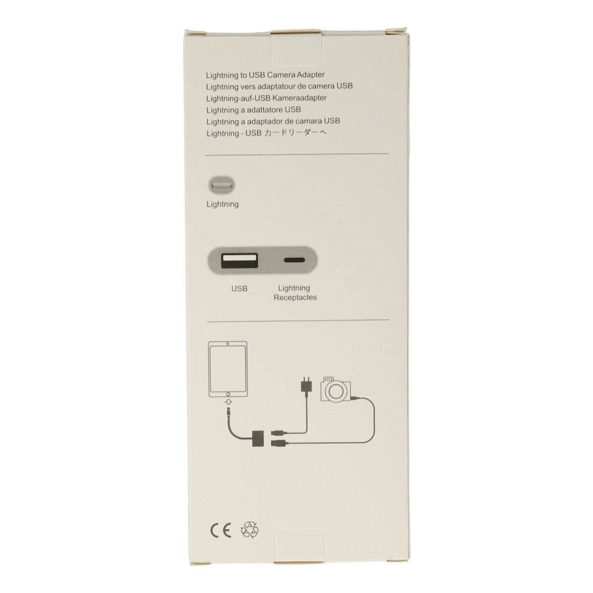 APR22 Iphone Otg 2in1 - Beyaz