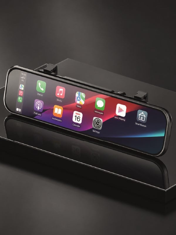 Araç İçi Ayna Carplay Dokunmatik Multimedya ve Kamera Kayıt Ekranı